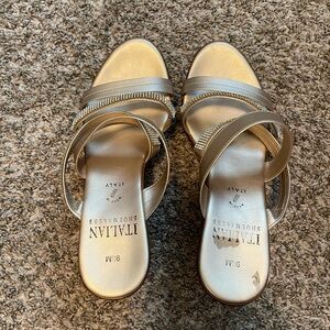 Just small for my foot they were my great grandmas they seem need on the bottoms